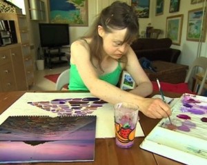 Artist Tazia Fawley, Somerset, England