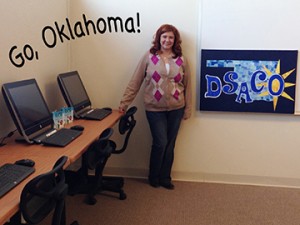 Megan Winkler in the DSACO Computer Lab