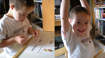 Jacob says, "I DID IT!"